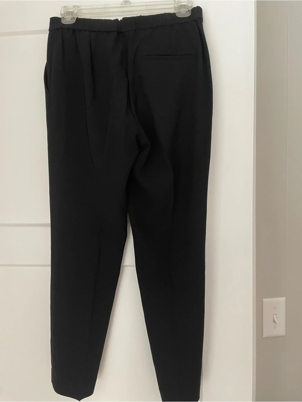 Theory Admiral Crepe Treeca Pull-On Pant, Black, 2
